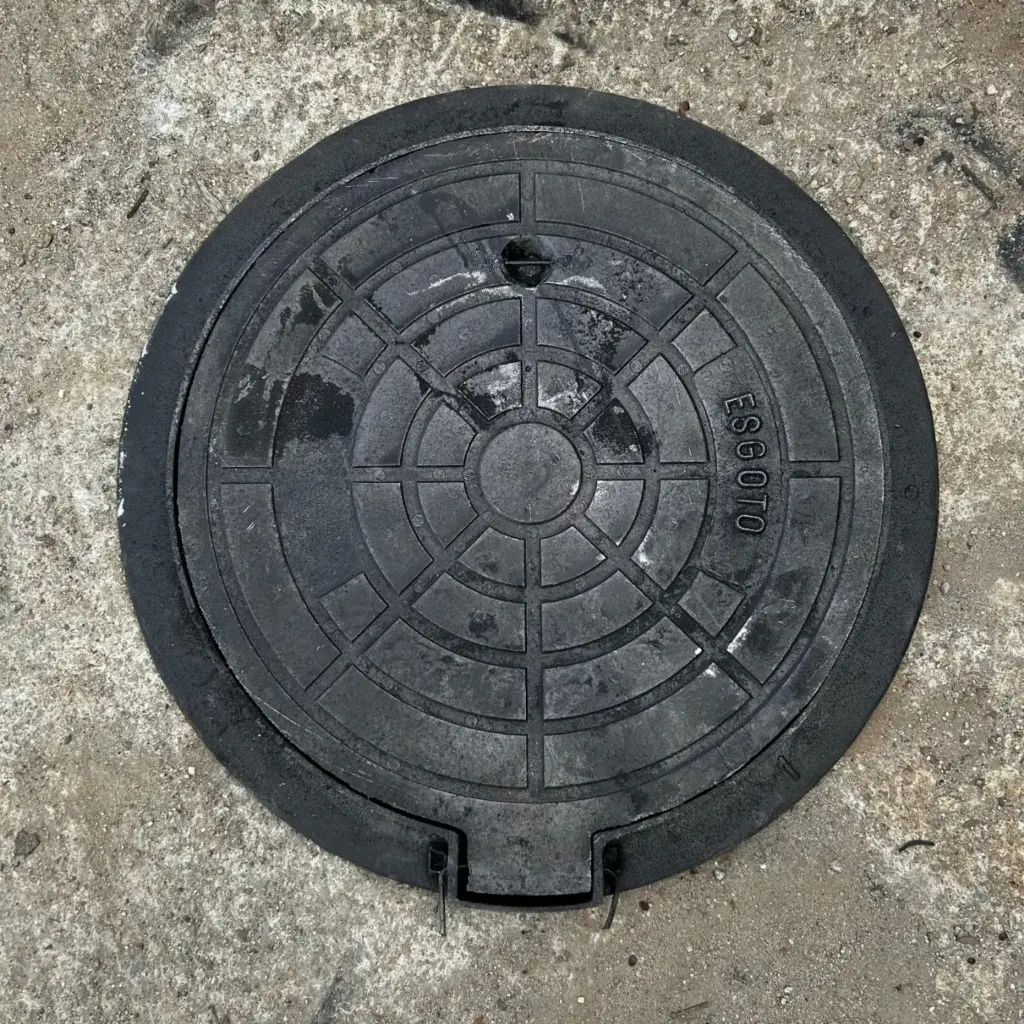 tampa de ferro fundido para calçada